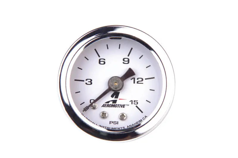 Aeromotive 0-15 PSI Fuel Pressure Gauge.