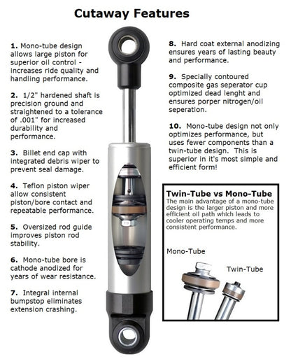 Ridetech 97-13 Chevy Corvette C5 and C6 HQ Series Shock System