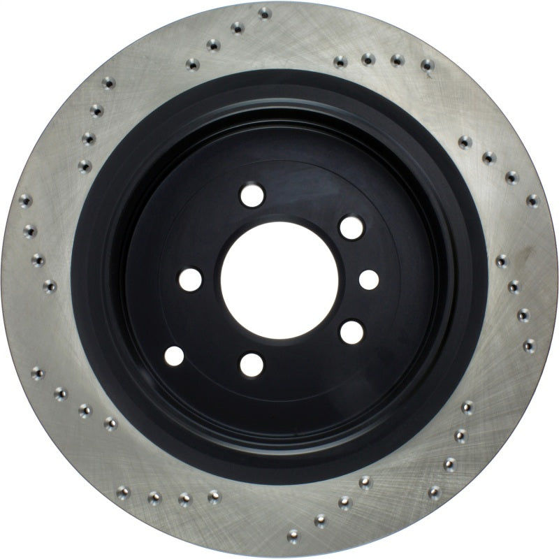 StopTech 05-09 Land Rover LR3 / 06-13 Land Rover Range Rover Sport Drilled Left Rear Cryo Rotor Stoptech