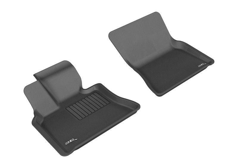 3D MAXpider 2007-2013 BMW X5/X6 E70/E71 Kagu 1st Row Floormat - Black 3D MAXpider