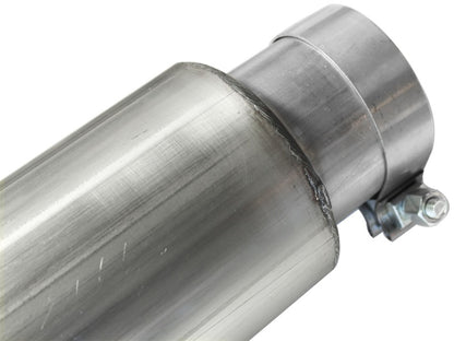 aFe Atlas 5in DPF-Back Aluminized Steel Exh Sys, Ford Diesel Trucks 08-10 V8-6.4L (td) Polished tip aFe