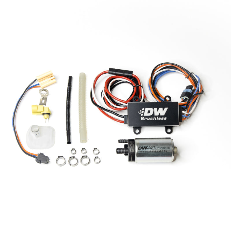 DeatschWerks DW440 440lph Brushless Fuel Pump w/ PWM Controller & Install Kit 2015+ Ford Mustang GT - eliteracefab.com