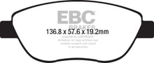 Load image into Gallery viewer, EBC 14-17 Fiat 500 Redstuff Ceramic Low Dust Front Brake Pads - eliteracefab.com