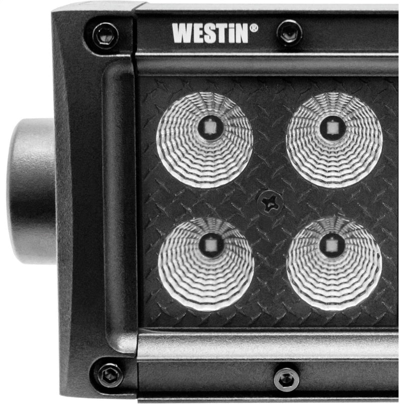 Westin B-FORCE LED Light Bar Double Row 4 inch Flood w/3W Cree - Black