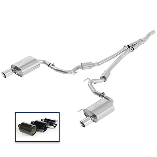 Ford Racing 2018 Mustang 2.3L Ecoboost Cat-Back Sport Exhaust System w/Chrome Tips Ford Racing