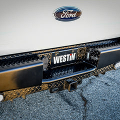 Westin 17-21 Ford F-250/350 HDX Bandit Rear Bumper - Black - eliteracefab.com