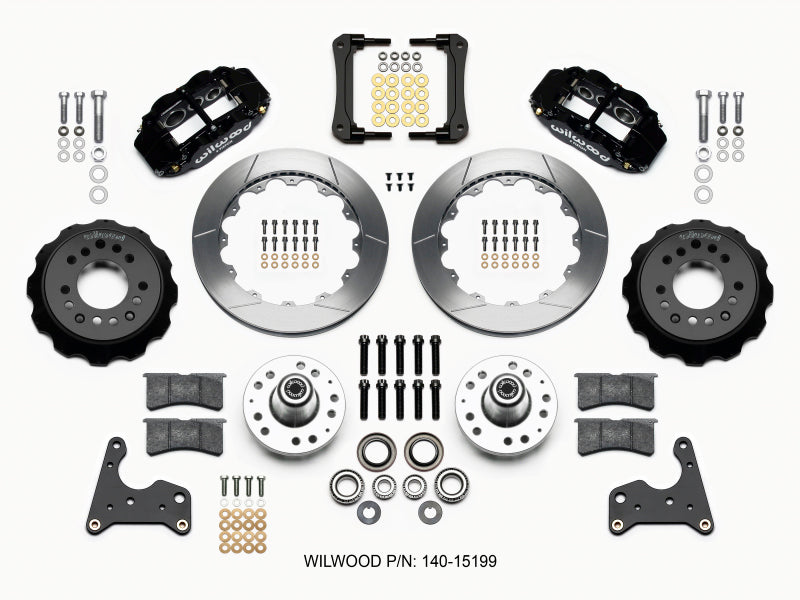 Wilwood Narrow Superlite 6R Front Hub Kit 12.88in 65-72 CDP C Body -Drum Wilwood