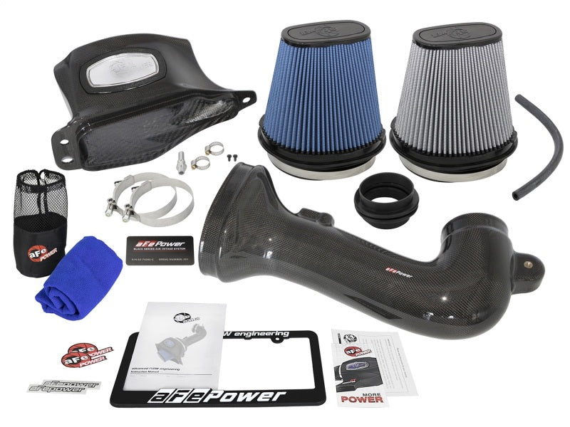 aFe Momentum Carbon Fiber Cold Air Intake System PDS/P5R 15-16 Chevrolet Corvette Z06 V8-6.2L - eliteracefab.com