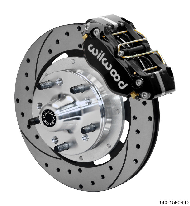 Wilwood Dynapro 4R Front Kit 11.75in SPR Drilled and Slotted Rotors - Black Wilwood