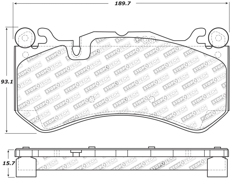 StopTech Mercedes Benz Front Performance Brake Pads - eliteracefab.com