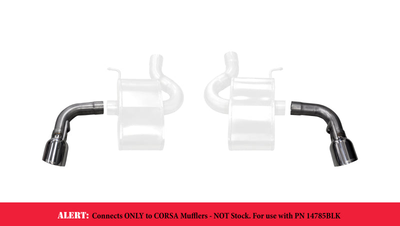 Corsa 16-17 Chevy Camaro SS 2.75in Inlet / 4.5in Outlet Polished Tip Kit (For Corsa Exhaust Only) CORSA Performance