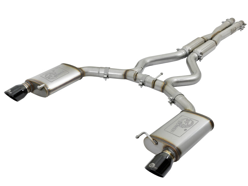 aFe 20-22 Audi RS6 Avant V8 4L (tt) MACH Force-Xp 3in to 2.5in 304 SS Cat-Back Exhaust w/ Black Tip aFe