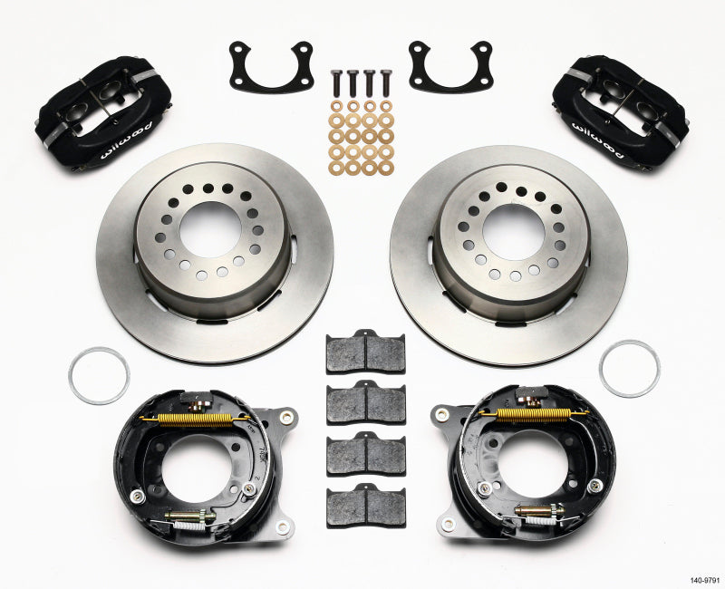 Wilwood Forged Dynalite P/S Park Brake Kit New Big Ford 2.50in Offset Front Caliper Mount Wilwood