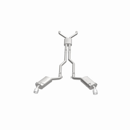 MagnaFlow Cat-Back Stainless Dual Split Rear Exit 4in Polished Tips 11-15 Chevy Camaro 3.6L V6 Magnaflow