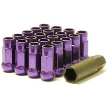 Load image into Gallery viewer, WHEEL MATE MUTEKI SR48 OPEN END LUG NUTS – PURPLE 12×1.50 48MM - eliteracefab.com