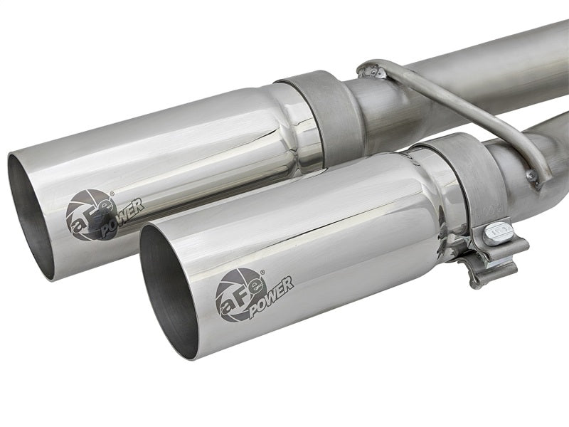 aFe POWER Rebel Series 2-1/2in 409 SS Cat Back Exhaust w/ Polished Tips 16-17 Nissan Titan V8 5.6L aFe