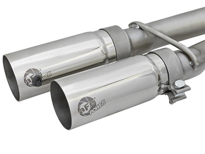 aFe POWER Rebel Series 2-1/2in 409 SS Cat Back Exhaust w/ Polished Tips 16-17 Nissan Titan V8 5.6L aFe