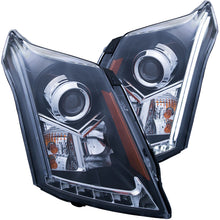 Load image into Gallery viewer, ANZO USA Cadillac Srx Projector Headlights W/ Plank Style Design Black; 2010-2015 - eliteracefab.com