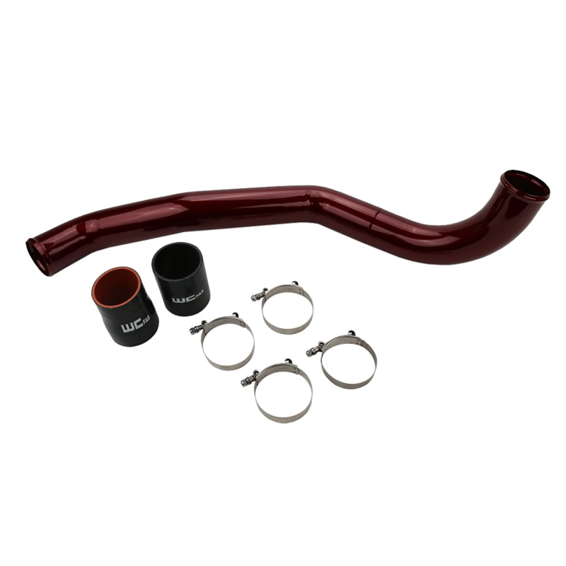 Wehrli 17-19 Chevrolet 6.6L L5P Duramax Driver Side 3in Intercooler Pipe - WCFab Red - eliteracefab.com