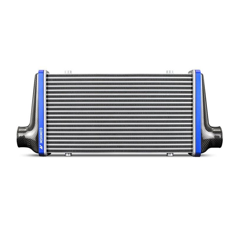 Mishimoto Universal Carbon Fiber Intercooler - Matte Tanks - 600mm Black Core - S-Flow - C V-Band