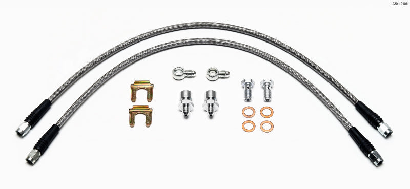 Wilwood Flexline Kit D52 Caliper 22in w/ Banjo 10mm -3/8-24 Chassis Wilwood