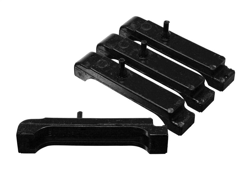 Energy Suspension GM BBC Black Radiator Isolator Pad Set - 4 Row - eliteracefab.com