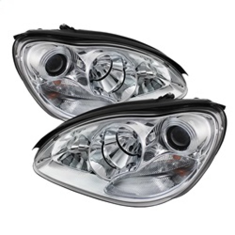 Spyder Mercedes Benz S-Class 03-06 Projector Headlights Xenon/HID Model- Chrm PRO-YD-MBW220-HID-C - eliteracefab.com