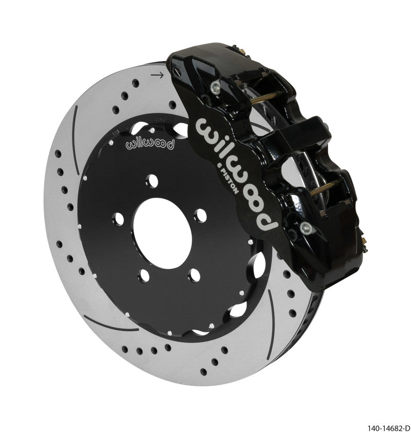 Wilwood AERO6 Front Big Brake Kit 14.00in Black 03-11 Crown Victoria Wilwood