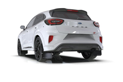 Rally Armor 20-22 Ford Puma ST Black Mud Flap w/ Grey Logo - eliteracefab.com