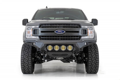 Addictive Desert Designs 18-20 Ford F-150 Bomber Front Bumper w/ 4 Rigid 360 6IN Mounts Addictive Desert Designs
