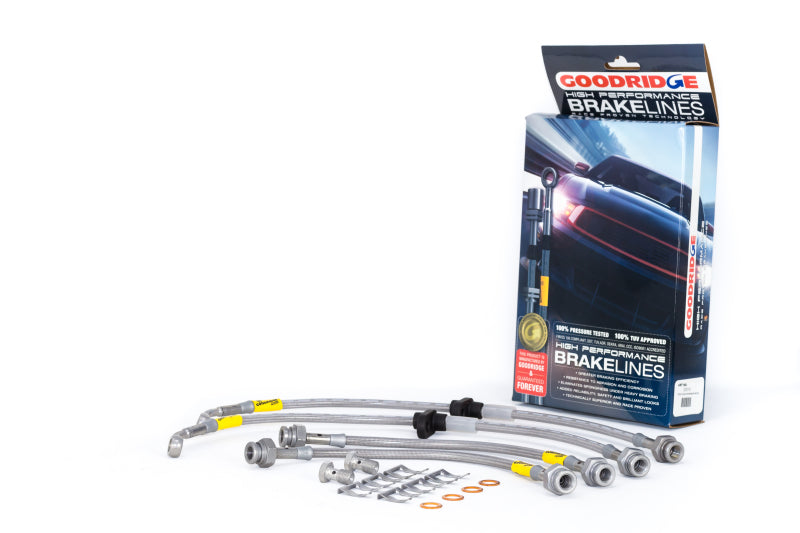 Goodridge 96-00 Honda Civic CX/DX/HX w/ Small Front Rotors SS Brake Lines - eliteracefab.com