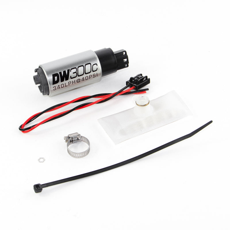 DeatschWerks 88-91 BMW 325i DW300C 340 LPH Compact Fuel Pump w/ Install Kit (w/o Mounting Clips) - eliteracefab.com