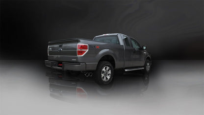 Corsa 11-13 Ford F-150 5.0L V8 Polished Sport Cat-Back Exhaust CORSA Performance