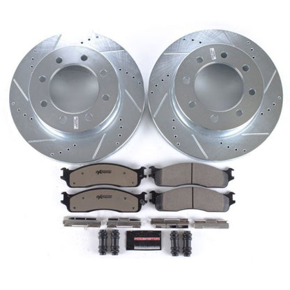 Power Stop 06-08 Dodge Ram 1500 Front Z36 Truck & Tow Brake Kit - eliteracefab.com