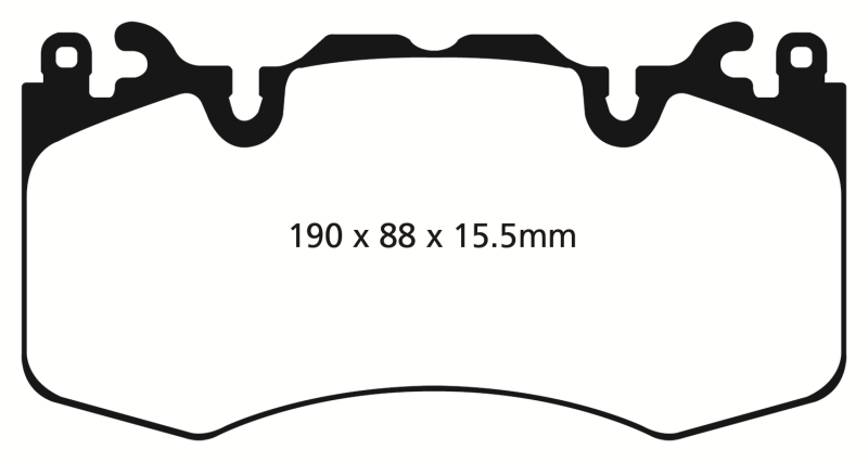 EBC 13+ Land Rover Range Rover 3.0 Supercharged Yellowstuff Front Brake Pads - eliteracefab.com