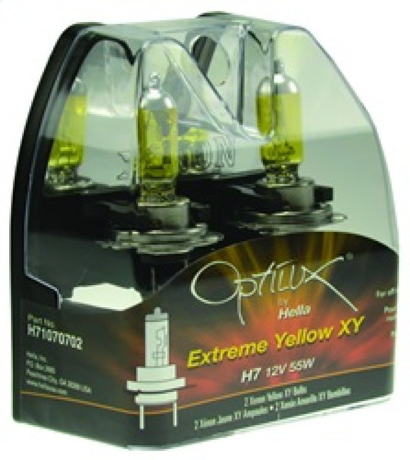 Hella Optilux H7 12V/55W XY Xenon Yellow Bulb - eliteracefab.com