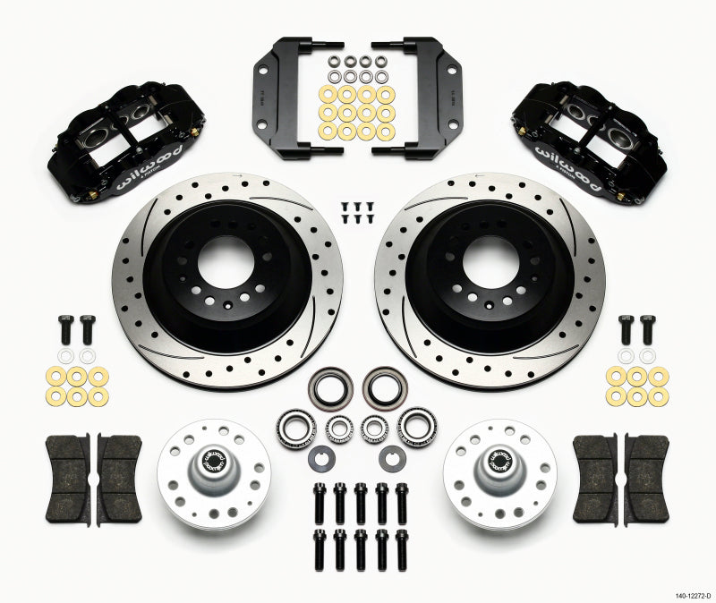 Wilwood Narrow Superlite 6R Front Hub & 1PC Rtr Kit 12.88in Dril Magnum Force Drop Spindle Wilwood