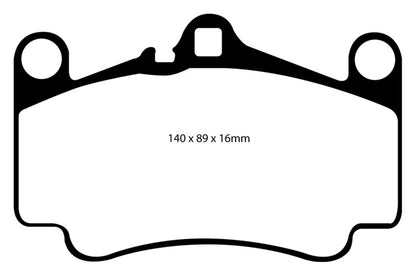 EBC 03-05 Porsche 911 (996) (Cast Iron Rotor only) 3.6 Carrera 4S Bluestuff Front Brake Pads - eliteracefab.com