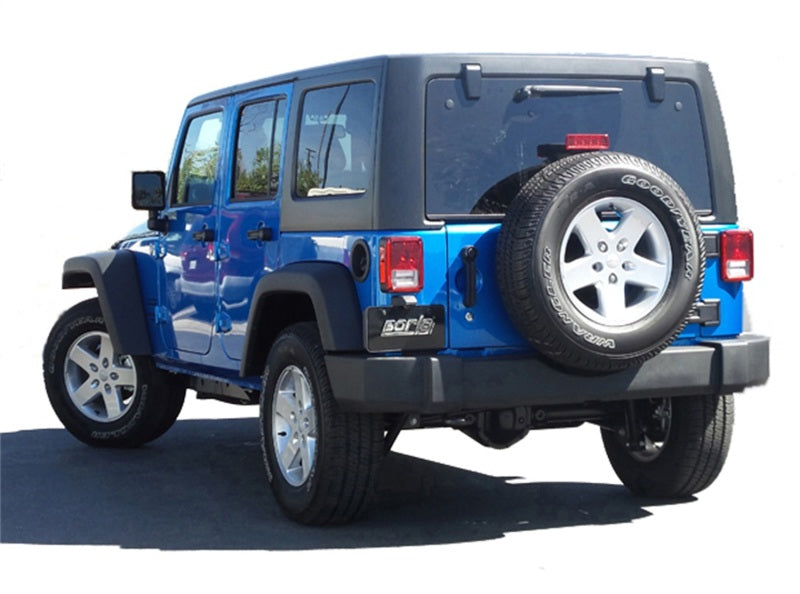 Borla 12-15 Jeep Wrangler 3.6L V6 Auto/Manual Trans Turndown Tip Dual Left Rear Exit Exhaust - eliteracefab.com