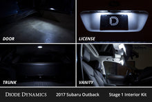 Load image into Gallery viewer, Diode Dynamics 15-19 Subaru Outback Interior LED Kit Cool White Stage 1