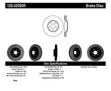 Load image into Gallery viewer, STOPTECH 08-09 INFINITI EX35 / 05-08 G35 / 09 G37 / 06-09 M35/M45 DRILLED RIGHT FRONT ROTOR, 128.42080R - eliteracefab.com