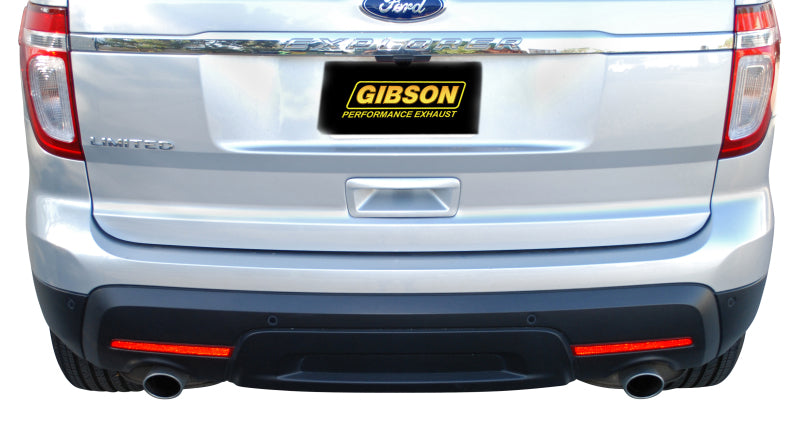 Gibson 11-18 Ford Explorer Base 3.5L 2.25in Axle-Back Dual Exhaust - Stainless - eliteracefab.com