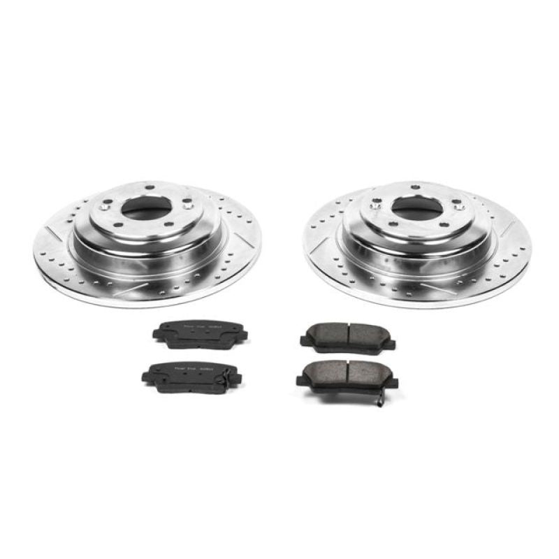 Power Stop 10-16 Hyundai Genesis Coupe Rear Z23 Evolution Sport Brake Kit - eliteracefab.com