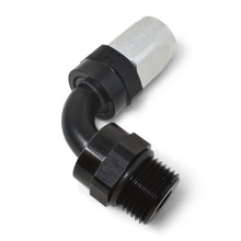 Load image into Gallery viewer, Russell Performance Swivel Hose End Assy #10 AN Male SAE Port to #8 Hose 90 Deg Clr/Blk Anodized