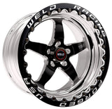 Weld S71 17x10 / 5x4.5 BP / 7.4in. BS Black Wheel (Low Pad) - Black Single Beadlock MT