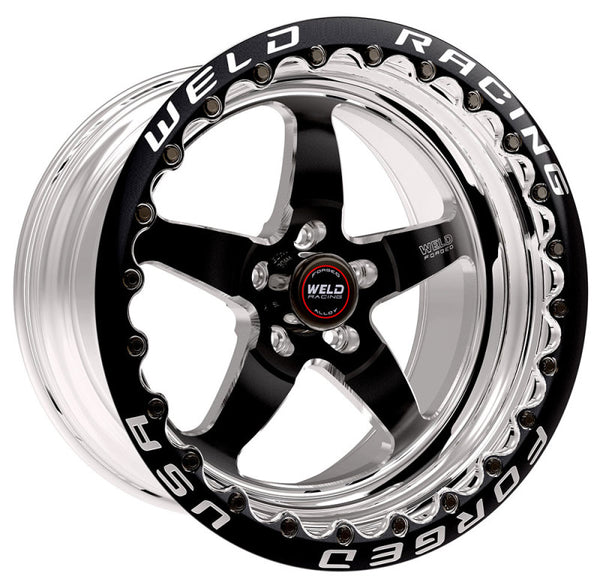 Weld 71HB7100N72F RT-S S71 17x10 5x120 7.2in BS Black Beadlock