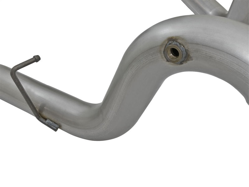 aFe LARGE Bore HD 4in Dual DPF-Back SS Exhaust w/Black Tip 16-17 GM Diesel Truck V8-6.6L (td) LML aFe