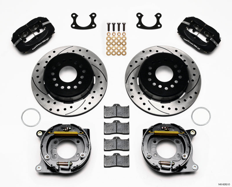 Wilwood Forged Dynalite P/S Park Brake Kit Drilled Small Ford 2.50in Offset - eliteracefab.com