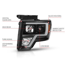 Load image into Gallery viewer, ANZO 2009-2014 Ford F-150 Projector Light Bar H.L Black Amber - eliteracefab.com