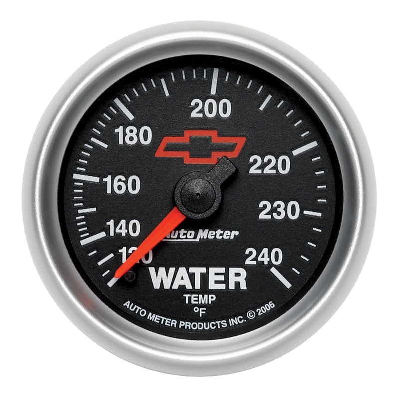 Autometer Sport-Comp II 2-1/16in 120-240 Deg Mechanical Water Temp Gauge - Bowtie Black 3632-00406